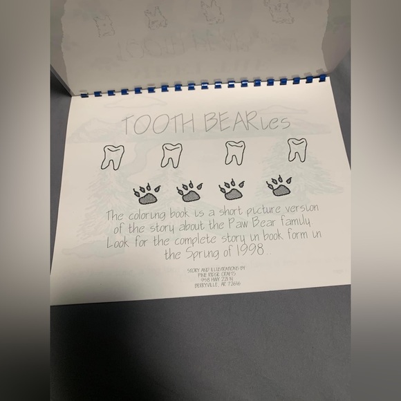 ToothBearies Wooden Carrying Box, Tooth Fairy Pillow & Coloring Book, New - Picture 5 of 5